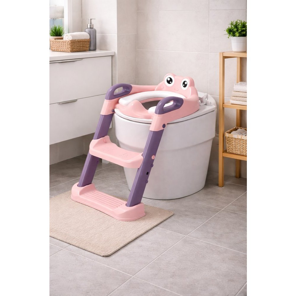 Assento Infantil Confortavel Seguro Redutor Vaso Sanitario Rosa Azul Facil Limpeza