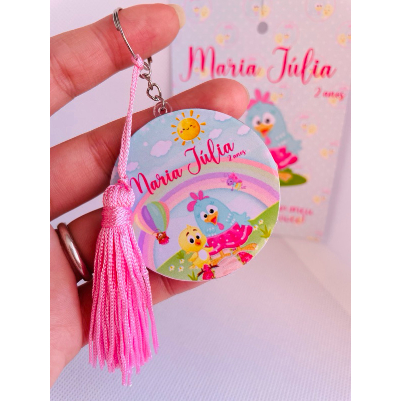 Chaveiro Personalizado Galinha Pintadinha | Chaveiro Acrílico | Lembrancinhas | Aniversário Galinha Pintadinha