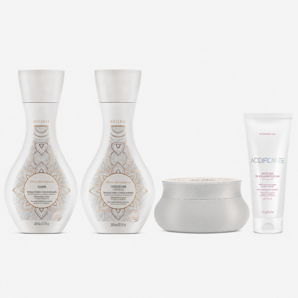 Amend KIT Millenar Óleos Marroquinos Sh + Cond + Másc + Máscara de Equilíbrio do