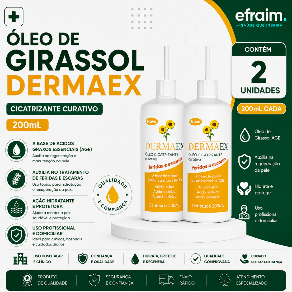 Kit 2 Unidades Óleo de Girassol AGE - 200ml Nutriex