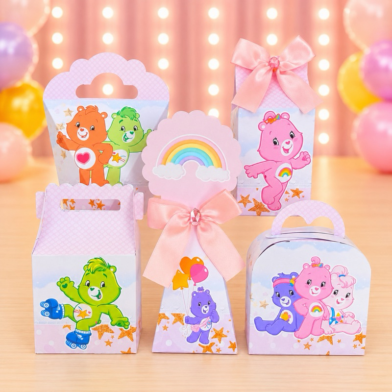 Kit URSINHOS CARINHOSOS Caixinhas para festa infantis lembrancinhas de aniversario mimos decoração personalizados