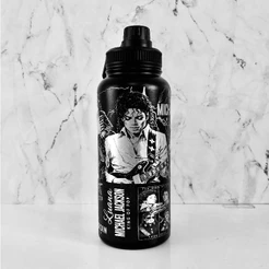 Garrafa Térmica de água Inox Personalizada do Michael Jackson gravação a Laser 360°