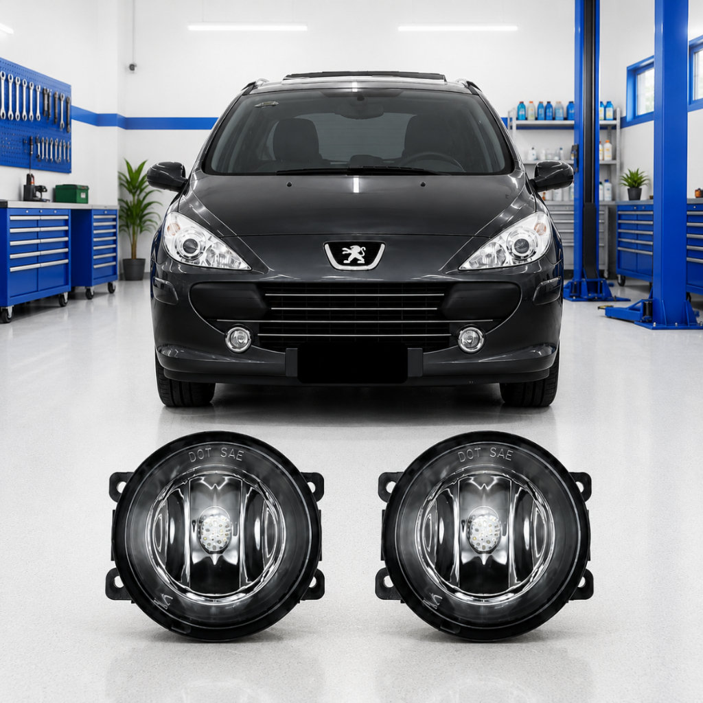 Par Farol De Milha Peugeot 307 2007 A 2012 Vidro