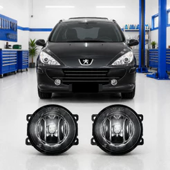Par Farol De Milha Peugeot 307 2007 A 2012 Vidro