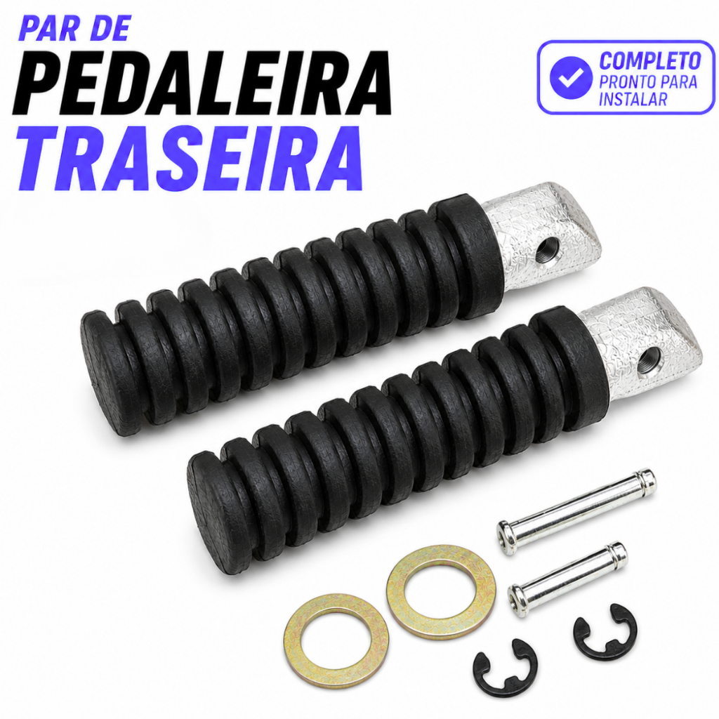 Pedaleira Traseira CG 125 Titan 150 Fan 125 150 Biz Pop Completa Par