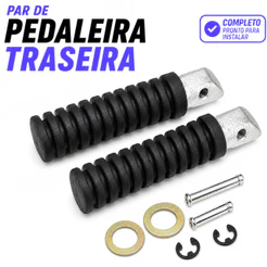 Pedaleira Traseira CG 125 Titan 150 Fan 125 150 Biz Pop Completa Par
