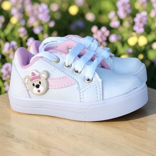 Tênis Infantil Meninas Ursinho Marinheiro