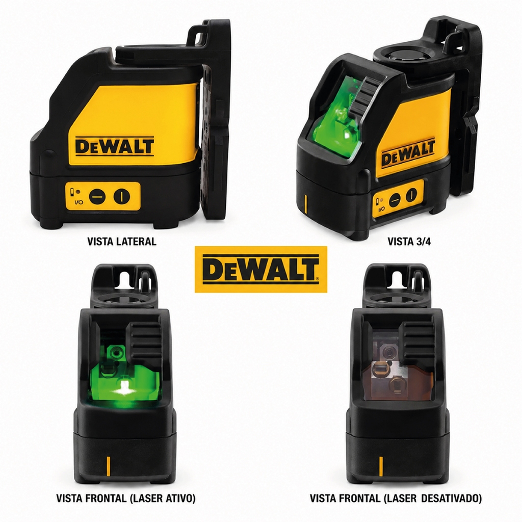 Nível Laser Verde Dewalt DW088CG-LA 30m 2 Linhas Autonivelante Profissional IP54 Suporte Magnético · foto 2