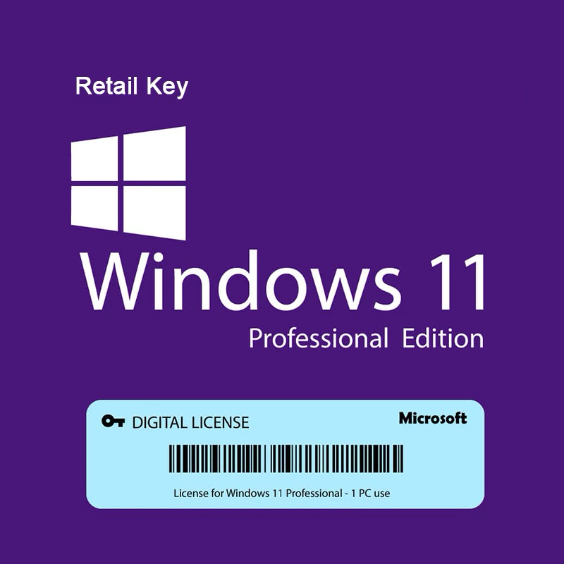 Windows 11 Pro Retail - Chave de Ativação Vitalícia