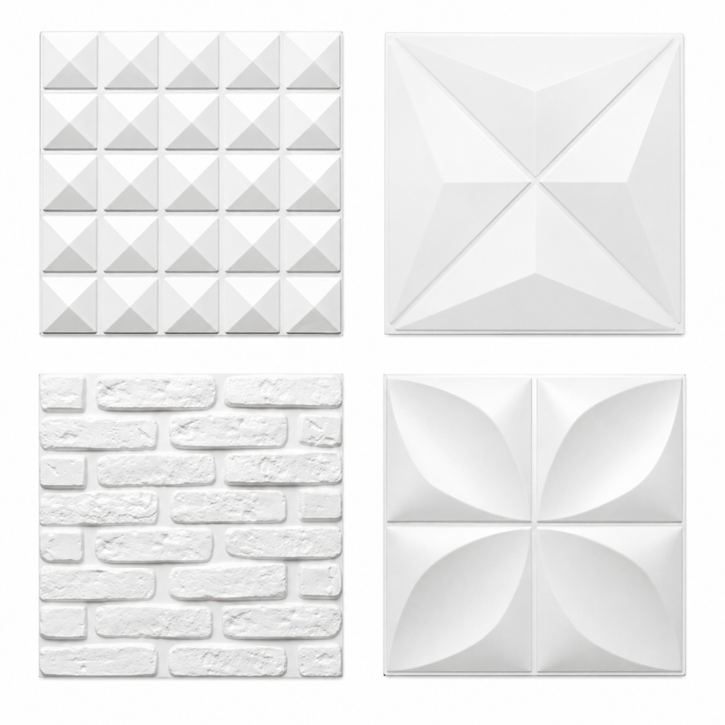 Placas 3D PVC 50x50 | Renove sua Parede com Estilo Fácil