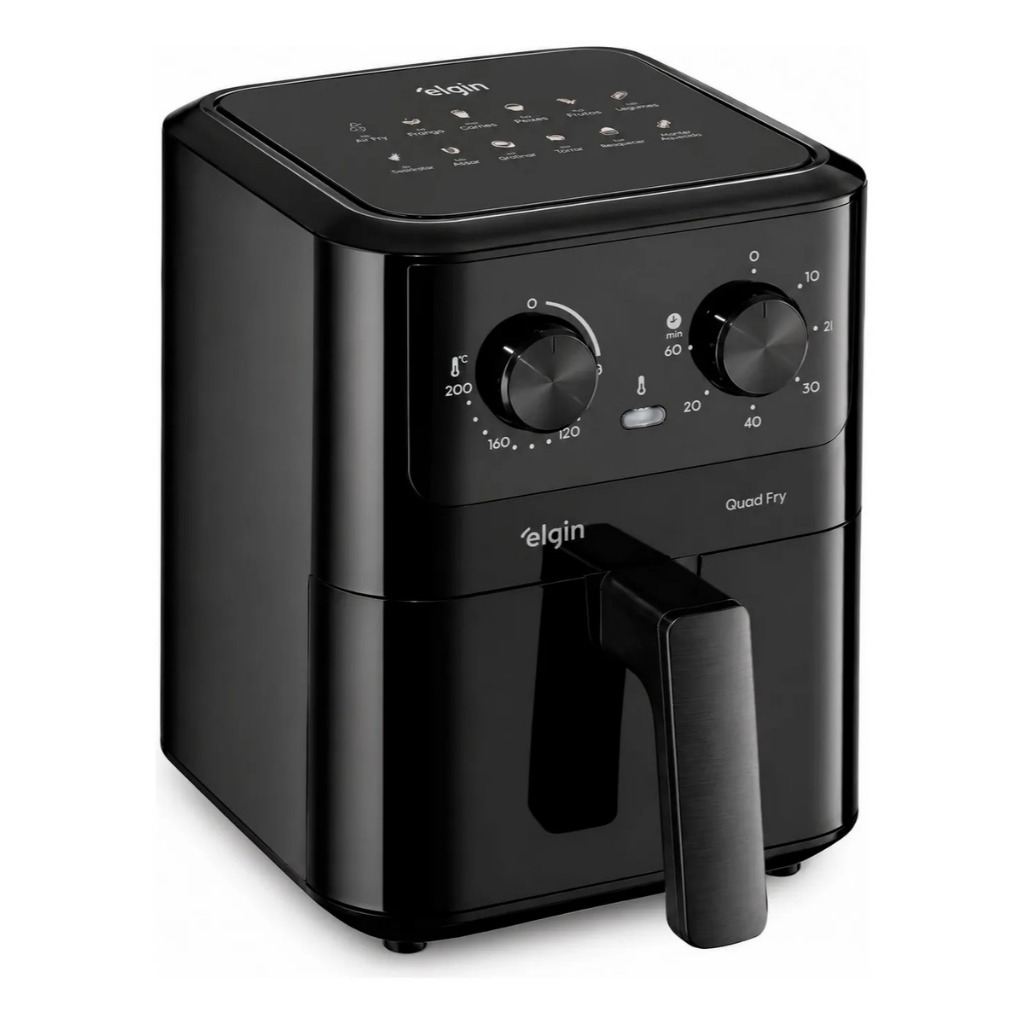 Fritadeira Elétrica Elgin Air Fryer 4,2L 1400W 127V - Praticidade e Saúde com Controle de Temperatura