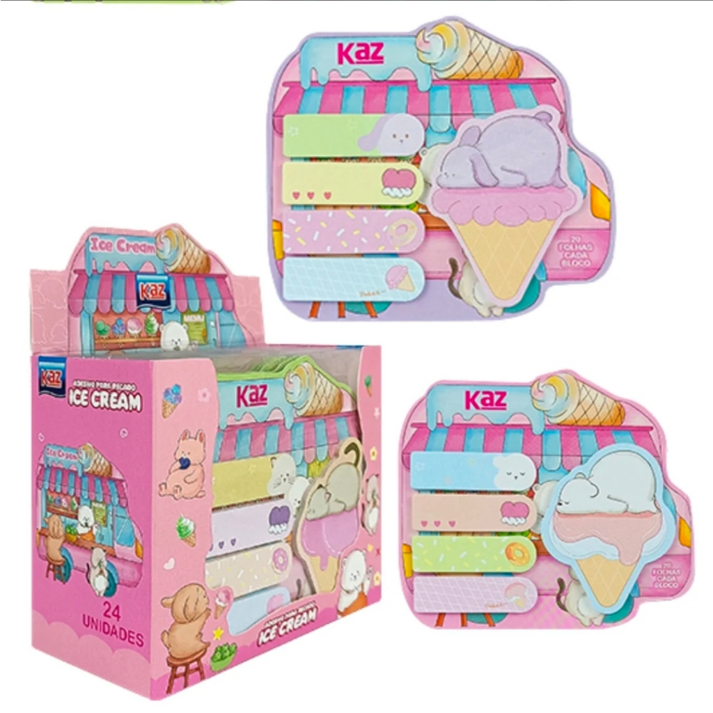 KAZ Bloco Adesivo Ice Cream 5 peças 20F