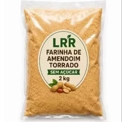 Amendoim de farinha Torrado Natural 2kg (base para paçoca caseira)0% sem açúcar / sem Glúten/ LRR