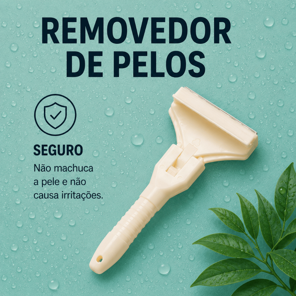 Removedor de Pelos Manual 8 Lâminas Com Estojo Depilador Para Braços Pernas e Corpo
