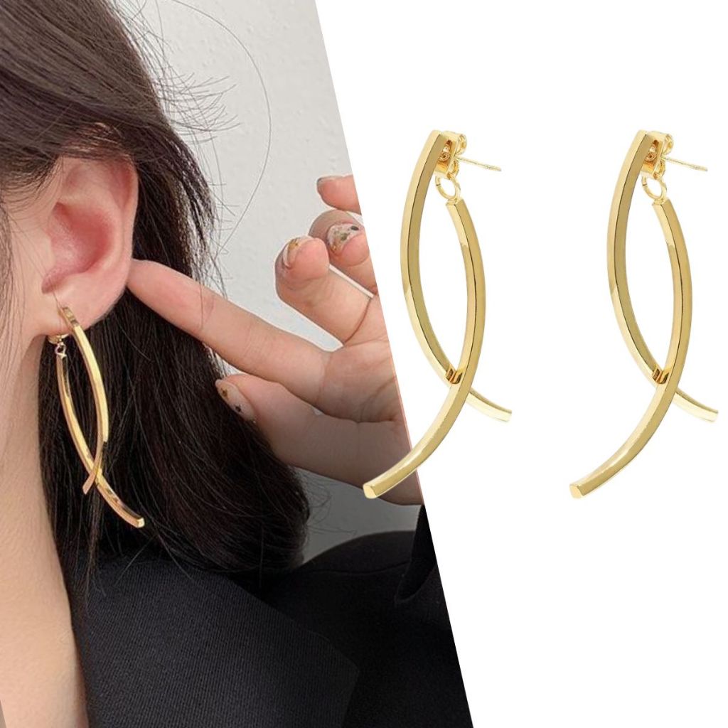 Brinco Feminino Aço Inoxidável Antialérgico não Escurece Banhado Dourado e Prateado