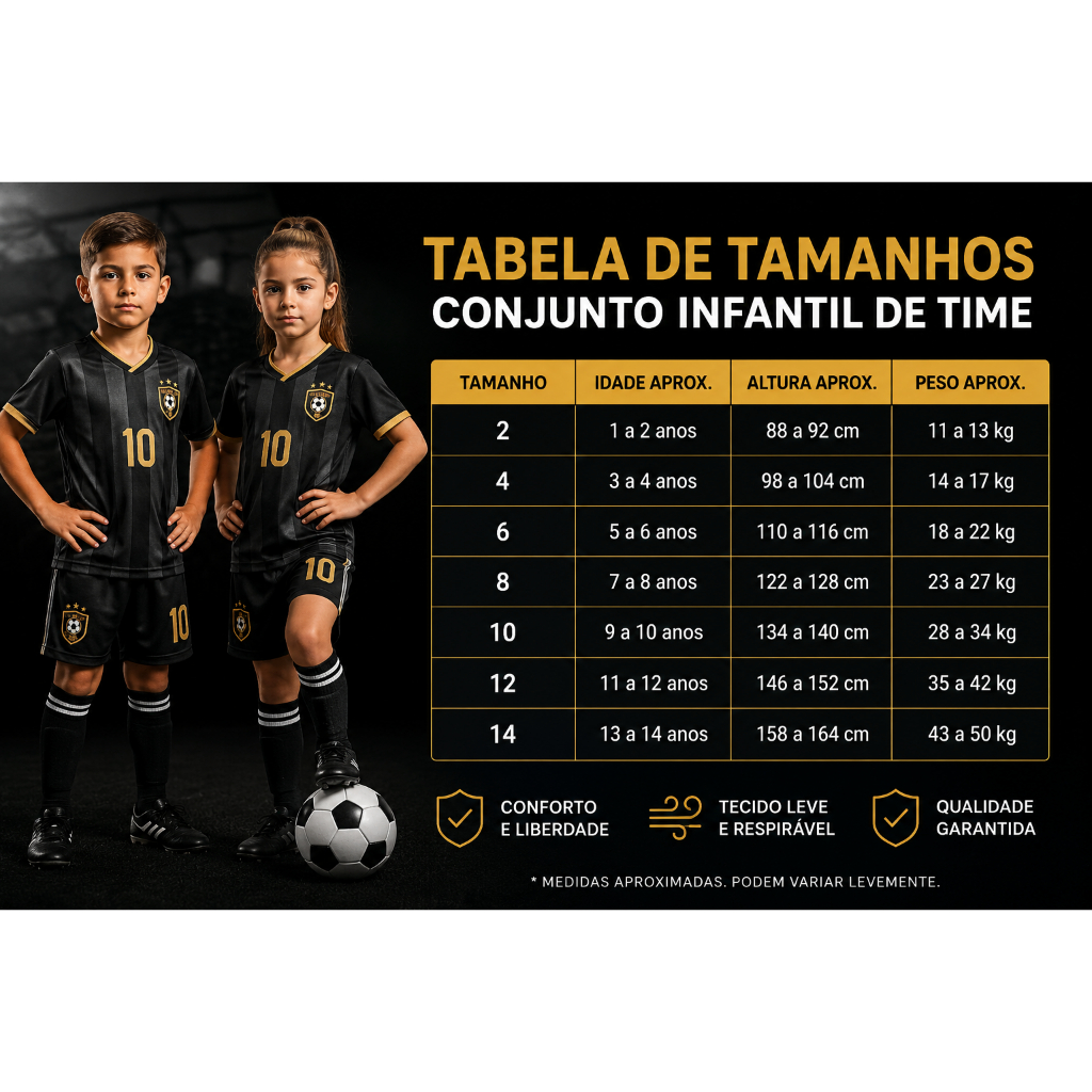 CONJUNTOS INFANTIL TIMES INTERNACIONAIS MELHORES TIMES DA EUROPA