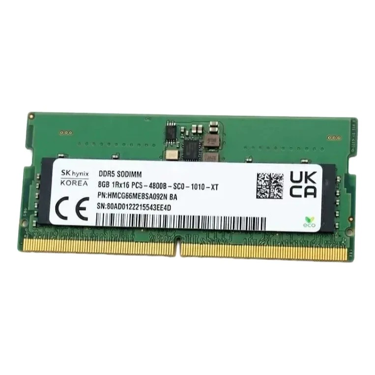 Memoria Ram DDR5 8GB LAPTOP SODIMM 5600MHZ/4800MHZ NOTEBOOK ADATA/XPG/CRUCIAL/SAMSUNG/SK HYNIX LACRADA