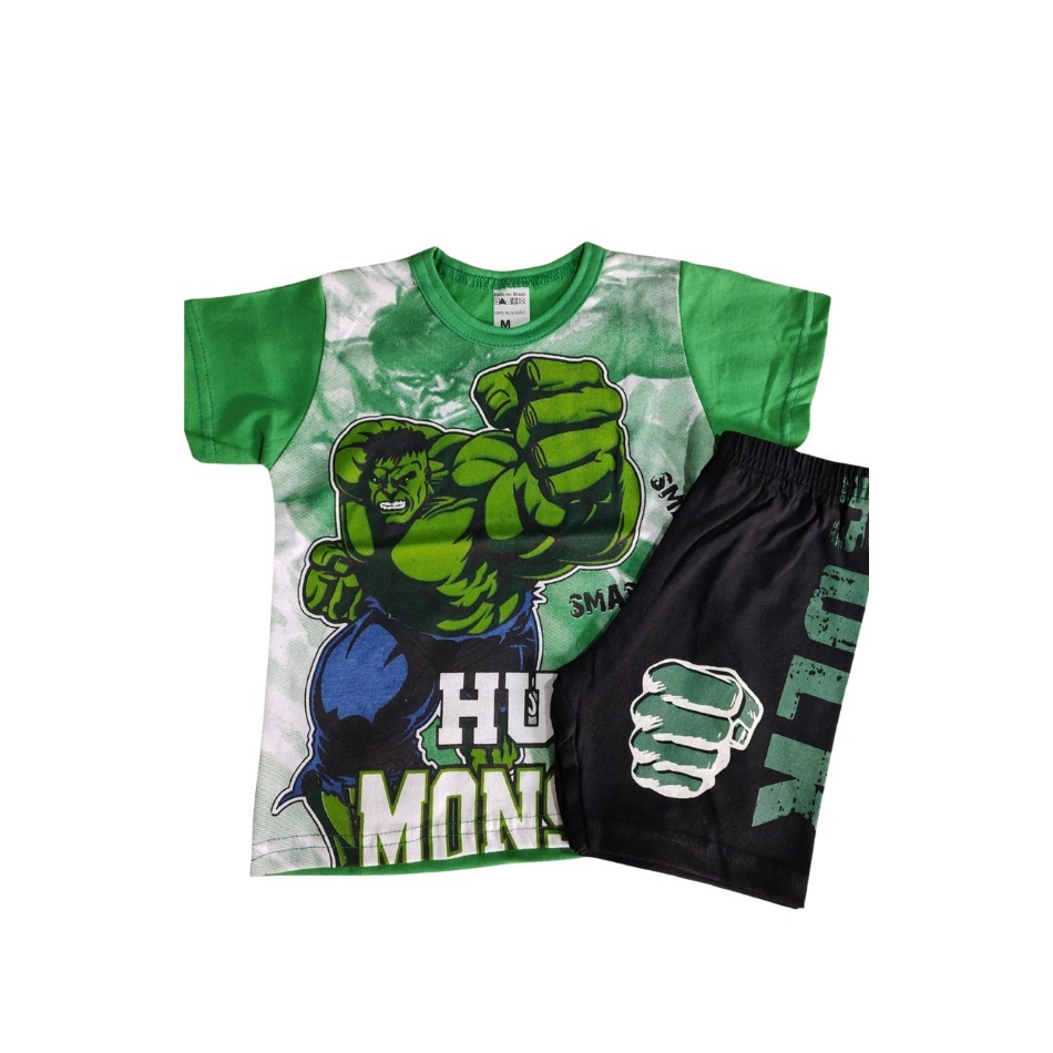 PROMOÇÃO Conjunto Infantil Menino Camiseta e Short Algodão Temático Roupa Infantil | Pronta Entrega