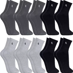 Kit 10 Pares Meias Lupo Originais Cano Médio Alto Algodão Masculina Feminina Meia Atoalhada Grossas