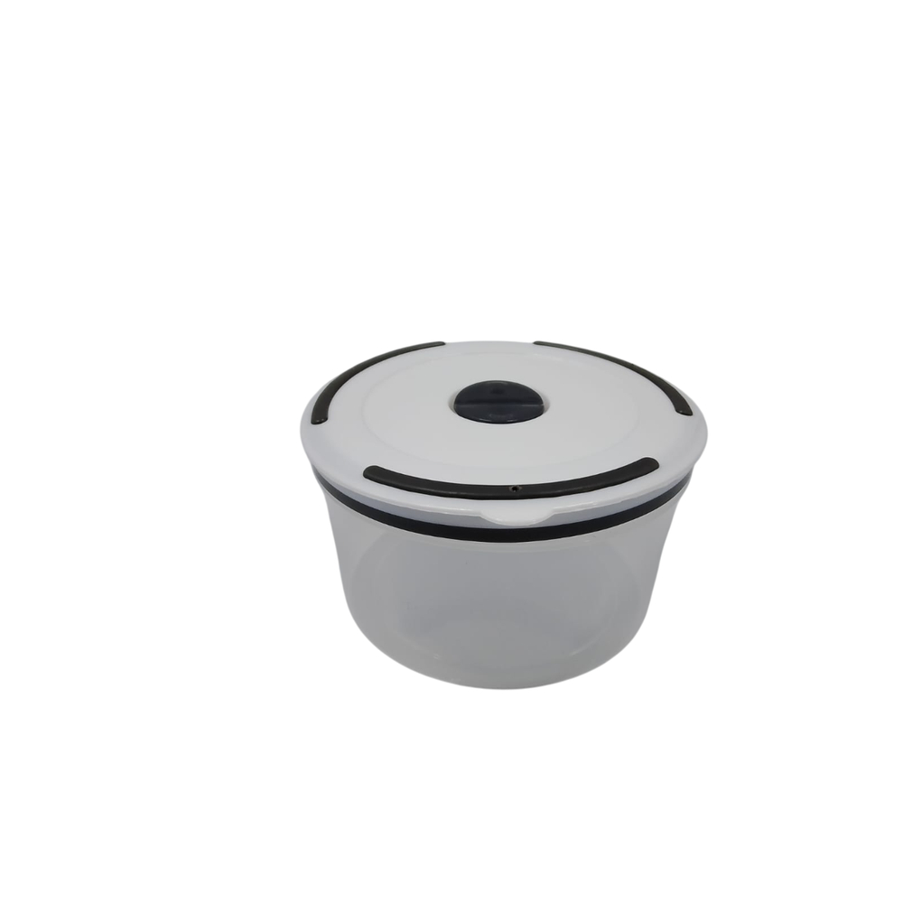 Conjunto 5 Potes Herméticos Plástico Com Tampa Transparentes Mantimentos Cozinha Organizador Mantimentos Retangular Kit