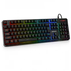 Teclado Gamer Mecânico 100% RGB Teclas Removíveis Antighosting Multimídia Switch Azul ABNT2 PC NOTEBOOK USB Exbom