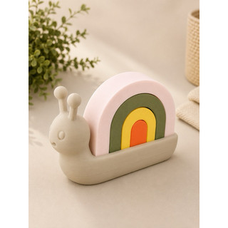 Brinquedo Educativo Caracol Empilhar Coordenação Motora