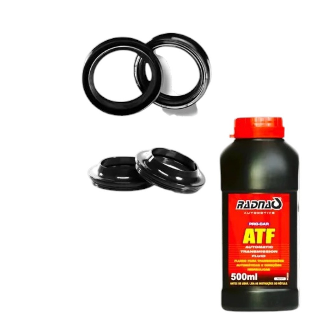 RETENTOR BENGALA + GUARDA PÓ + ÓLEO ATF BIZ110 18/24 BIZ125 18/24 FAN125 14/17