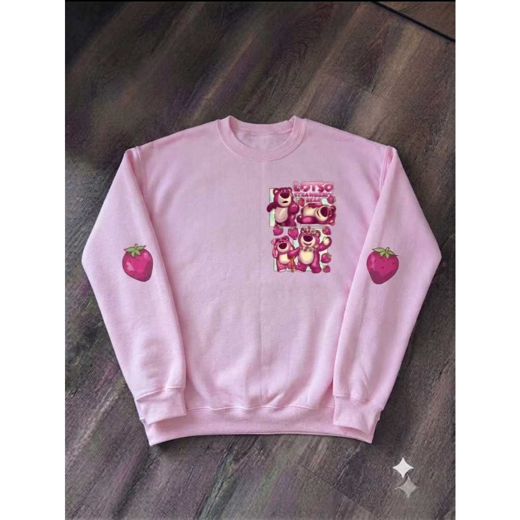 Moletom Infantil Menina Flanelado Peluciado Sem Capuz Barney Estampado