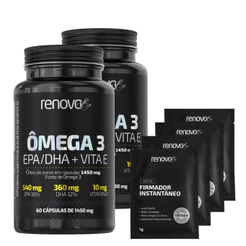Kit 2 Ômega 3 Renova Be + Sachês Sérum Firmador