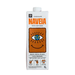 Leite Vegetal Aveia Naveia Chocolate 1L Sem Lactose Cacau Orgânico