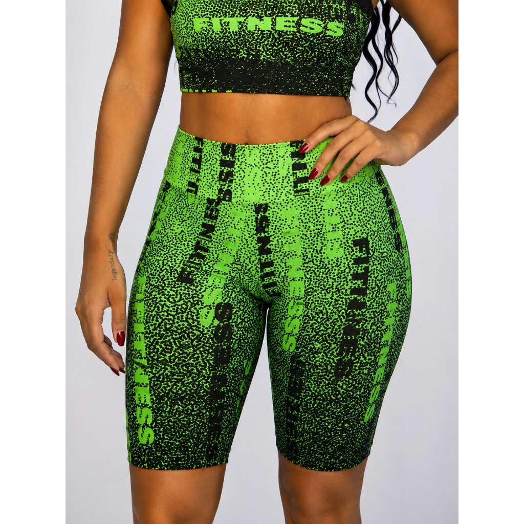 Bermuda Feminina Suplex Fitness Modeladora, Confortável Tecido Resistente Ideal para Academia Treino