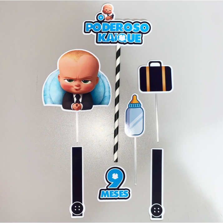Topo de Bolo Personalizado | Festa, Aniversário | O Poderoso Chefinho