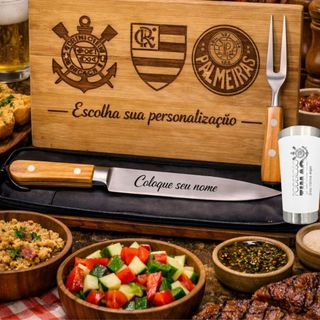 Kit Churrasco Personalizado presente homem kit churrasqueiro cantinho do churrasco lembrancinha com copo termico persona