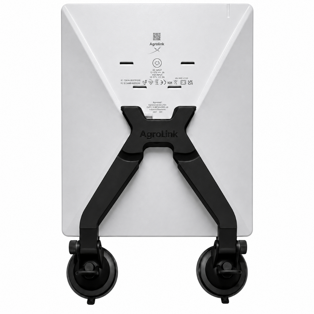 Suporte De Parabrisa Para Starlink Mini Preto Fosco ou cinza 2 Ventosas Ultra Firme- Full Shopee