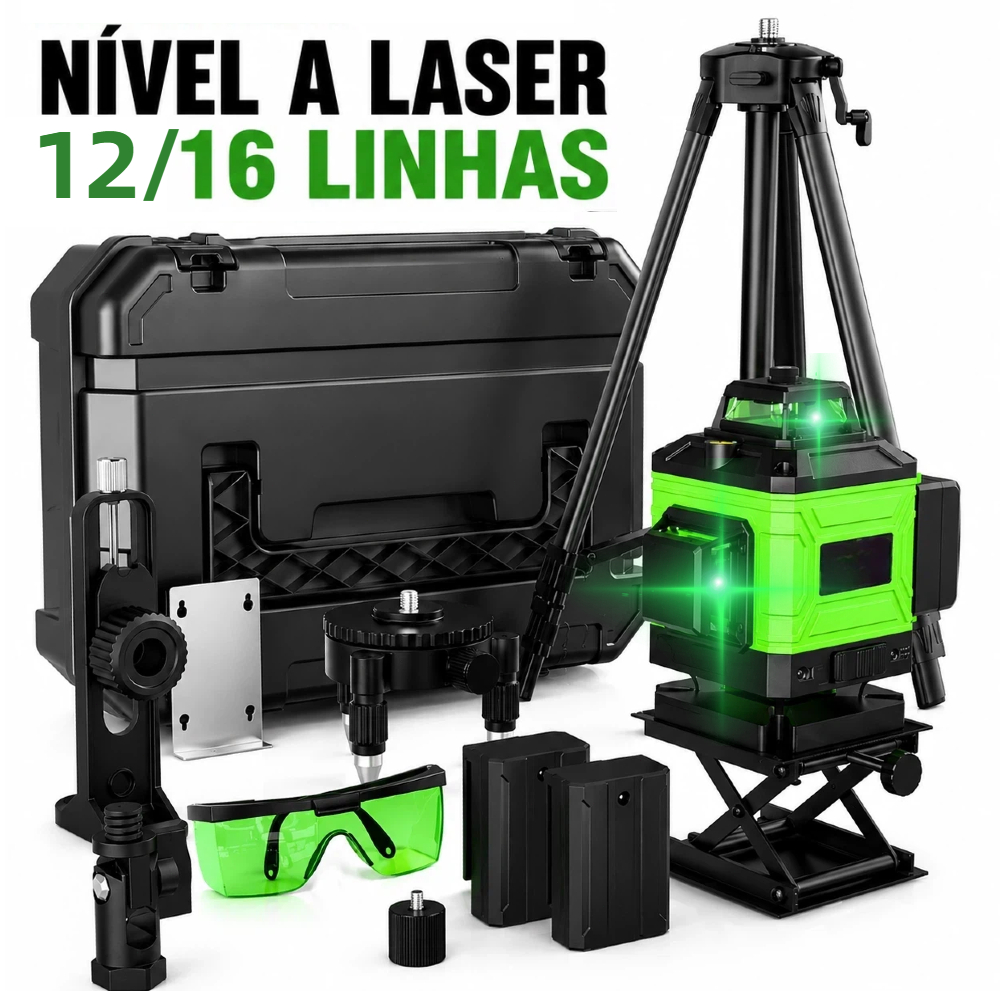 12/16 Linhas Nível a Laser Ajustável Nível 360 ° Medição Da Linha De Ferramentas Rotativas De Auto-Nivelamento Interno