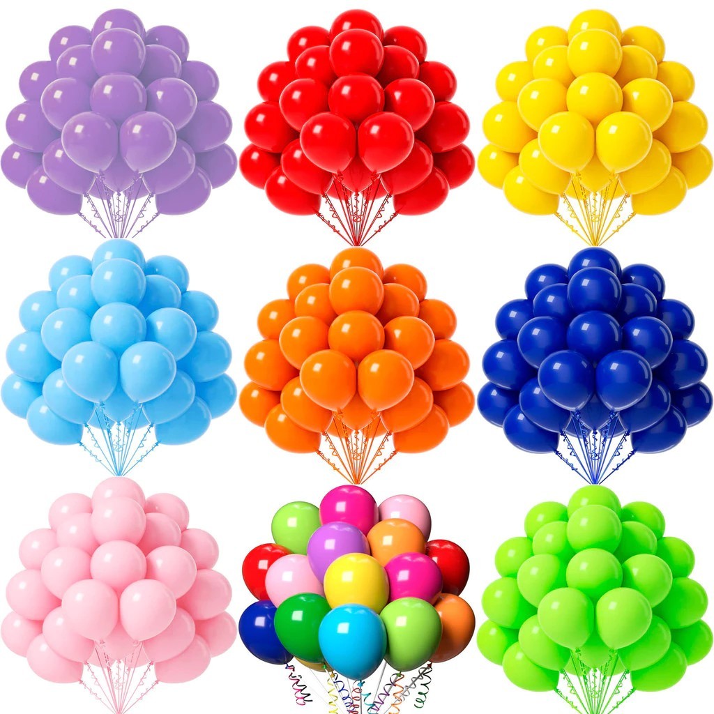 Kit 50 Balão Bexiga Liso Decoração 10 Polegadas Comemoração Bola Festa Surpresa Aniversário