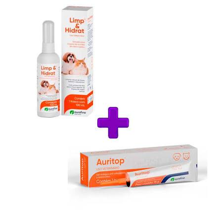 Kit 1 Limp e Hidrat 100ml + 1 Auritop 15g - Ourofino