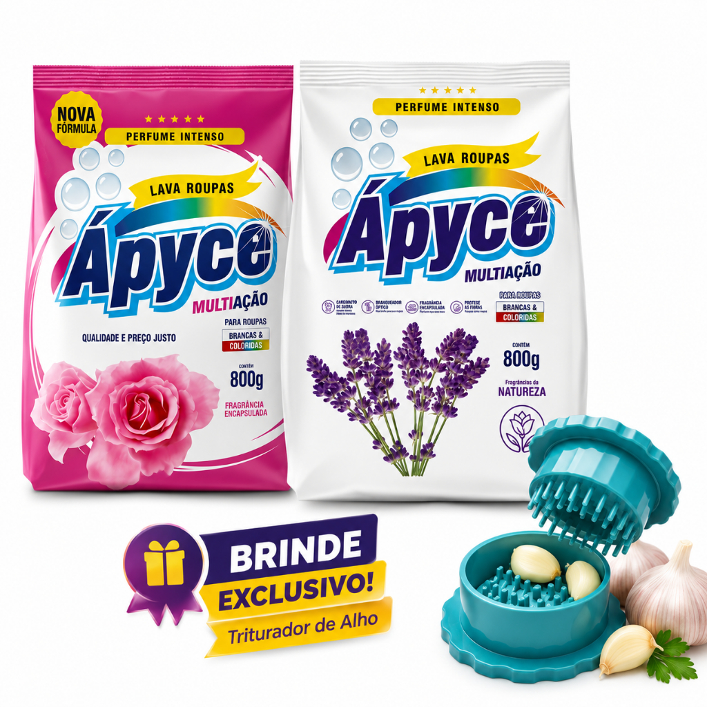 Sabão em Pó Apyce 800g Perfume Intenso Natureza e Encapsulada