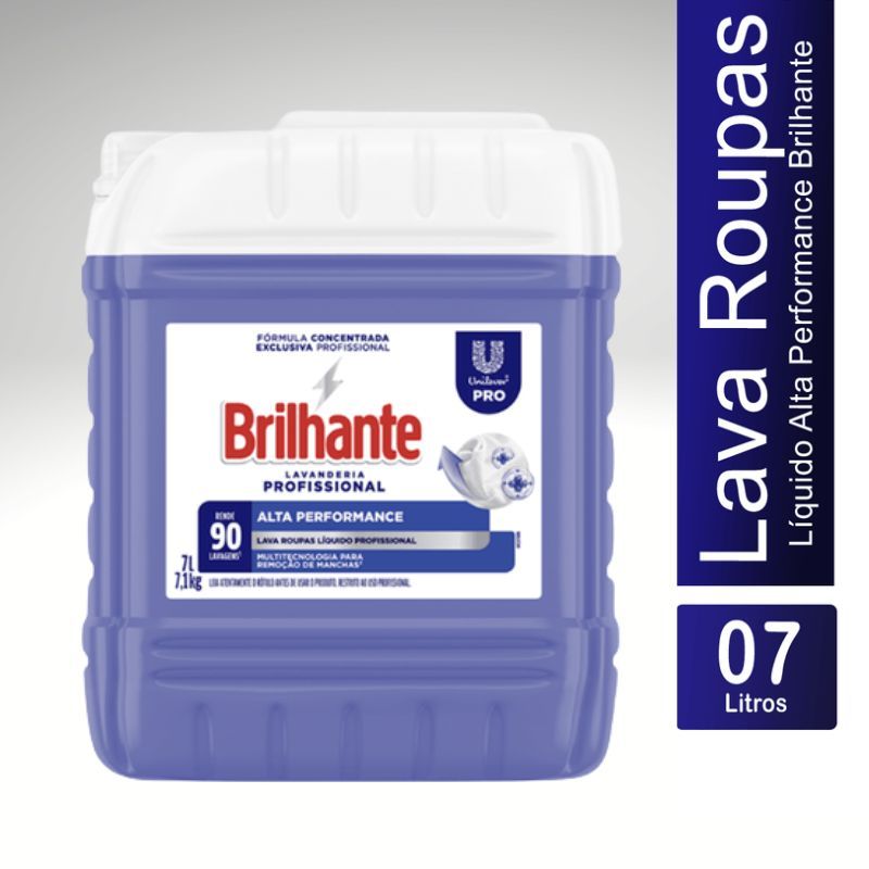 Lava Roupas Líquido Brilhante 7 Litros - Alta Performance — imagem 2 de 2