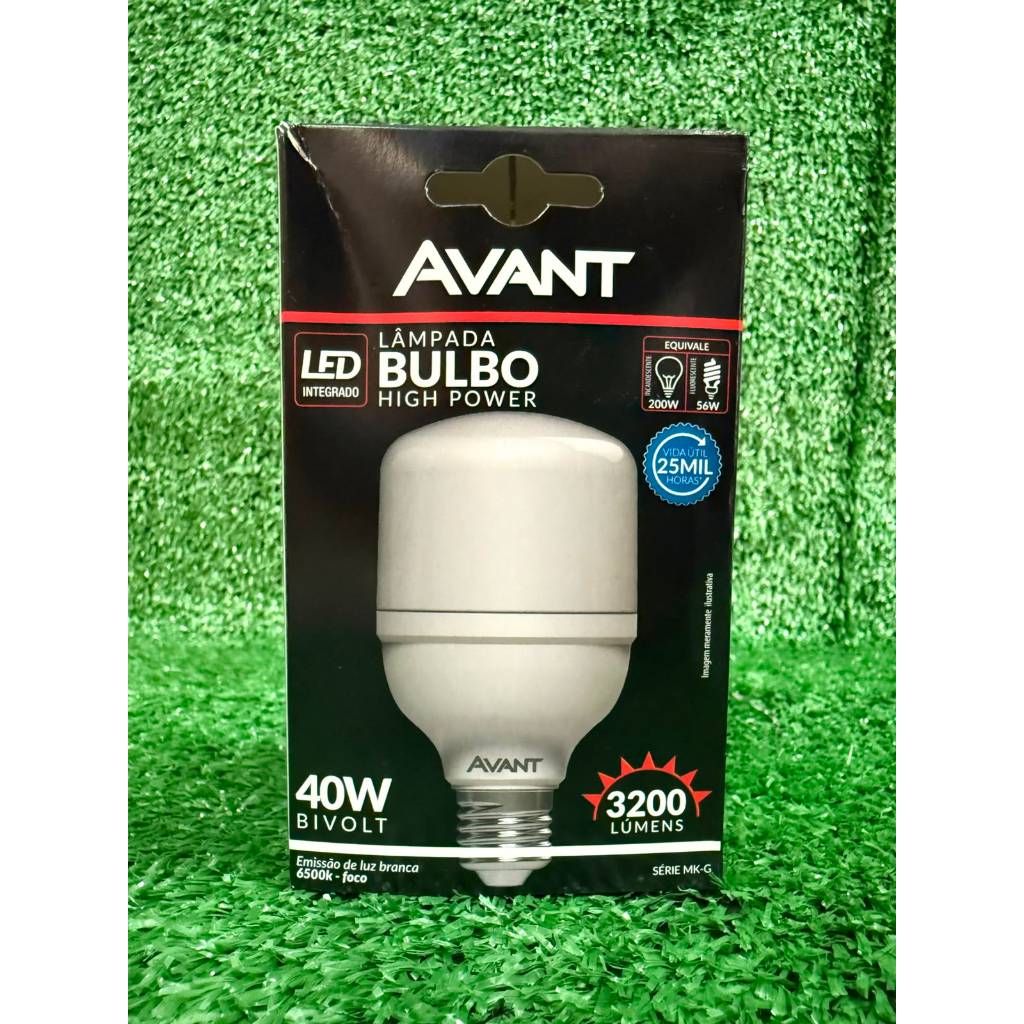 Lâmpada Led 40w Bulbo Branco Frio Bivolt 6500k Luz Branca Alta Potencia