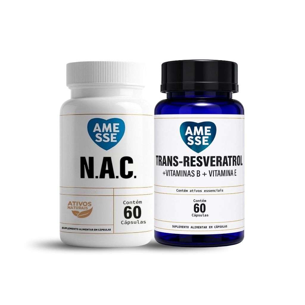 Kit NAC N-acetilcisteína + Trans-reveratrol - Amesse