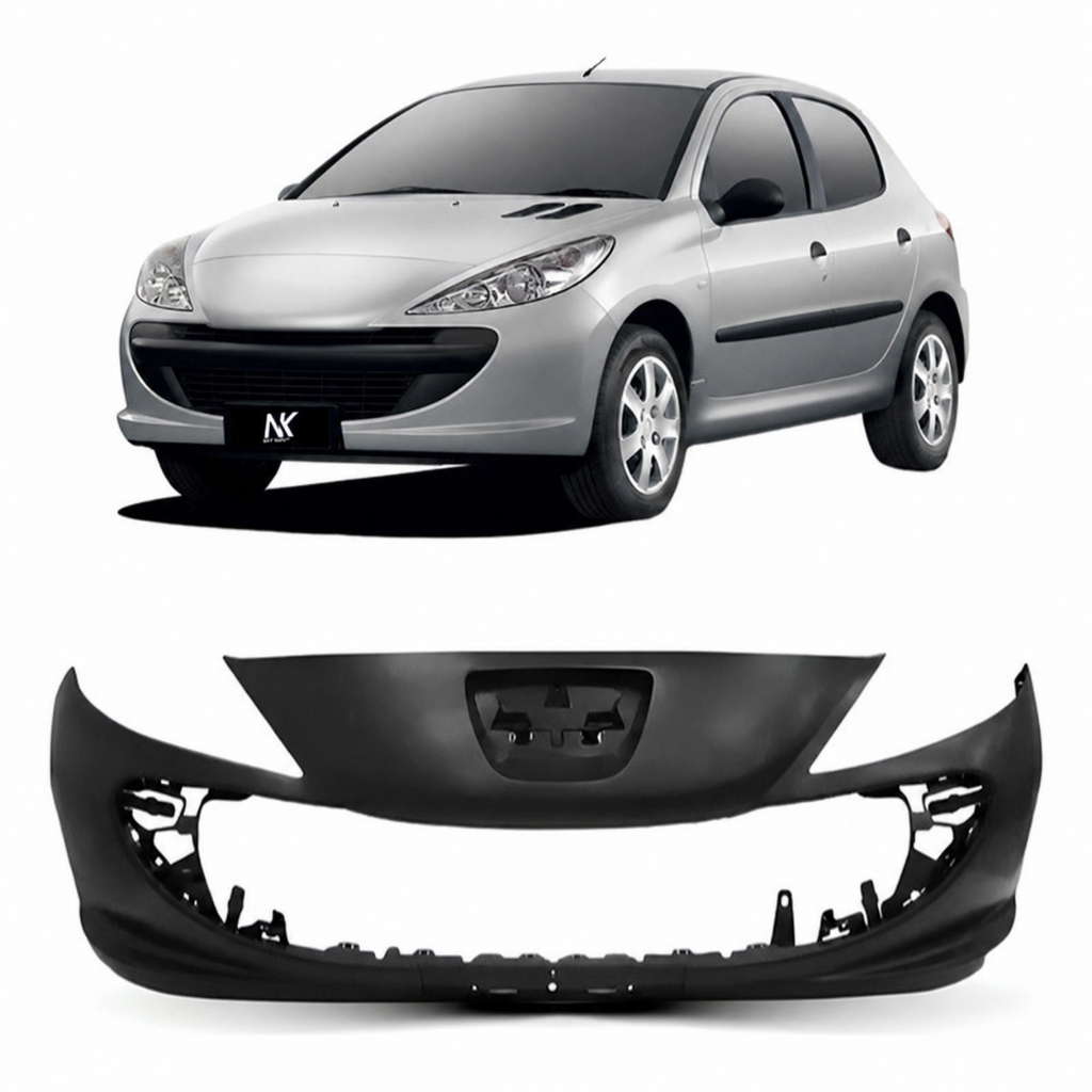 Parachoque Dianteiro Peugeot 207 2008 2009 2010 2011 2012 2013 Sem Furo 1ª Linha Novo