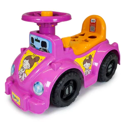 Andador Grande Vira-Volante Rosa Princesa - Certificado Inmetro! Quadriciclo Motoca