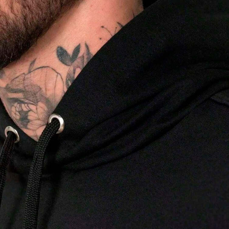 Moletom Blusa De Frio Canguru Personalizado Desenho Escrito Bos Streetwear Flanelado — imagem 2 de 2