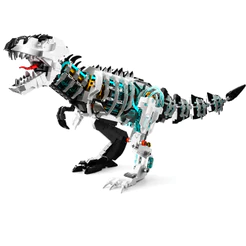 Blocos De Montar Tiranossauro Rex Dinossauro Mecânico Com Luz LED 1160 Peças Castela Articulado Premium
