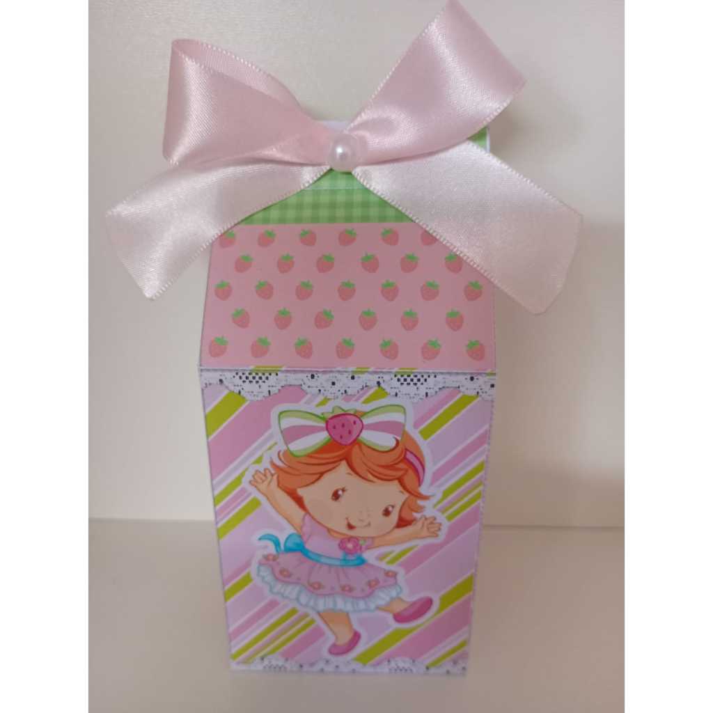 caixinhas  personalizada tema Moranguinho - mimos, lembrancinhas, kit festa, decoração, aniversário