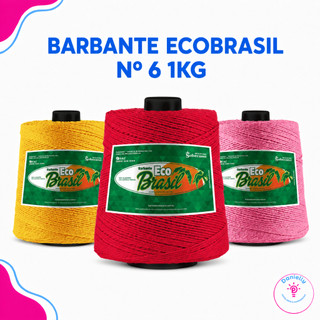 Barbante Soberano EcoBrasil Nº6 1kg – Crochê, Tapete e Artesanato
