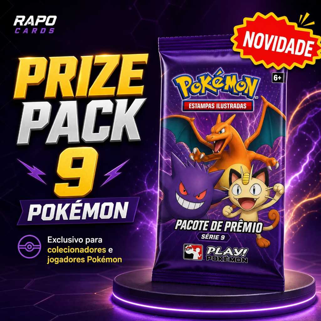 PRIZE PACK SERIE 9 EXCLUSIVO DE JOGADOR TCG