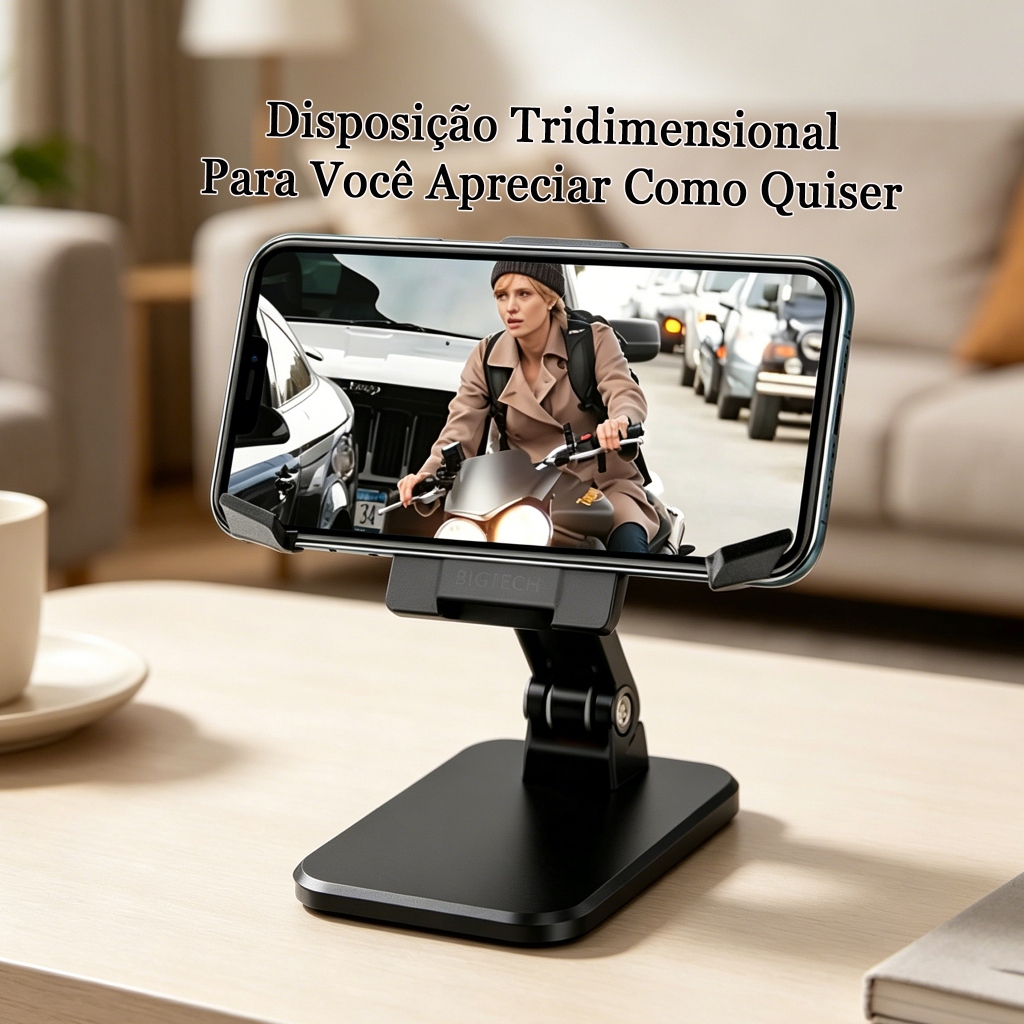 PROMOCÃ0!Suporte Para Celular Dobrável Portátil Altura Ajustável Para Mesa Celular Ajustável 360°