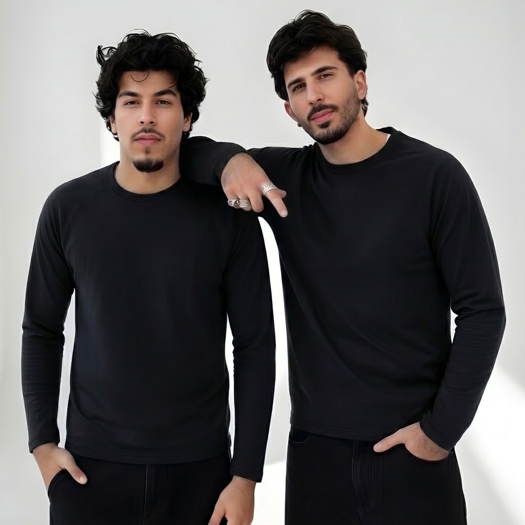 Kit 2 Camisetas Masculinas Manga Longa Dry Fit para Academia, Esportes e Lazer